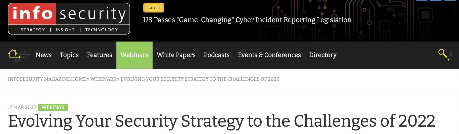 Professor Kevin Curran, Ulster University in an Infosecurity Magazine Webinar on the evolving threat landscape and expected trends for 2022, as well as the growth of crowd security and how it works.